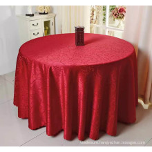 low price 100% polyester wedding round table cloth